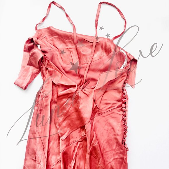 FOR LOVE & LEMONS Jewel Maxi Dress In Mauve (size S) NWT - Picture 11 of 13